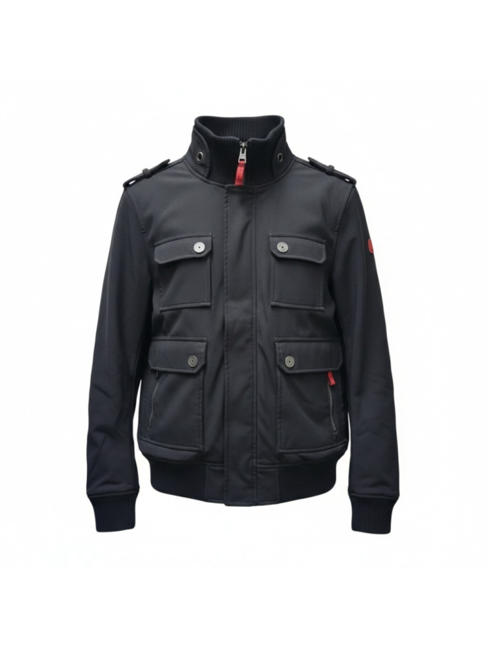 O’Neill Black Polyester Elastane Black Bomber Utility Long-Sleeves Jacket Large.